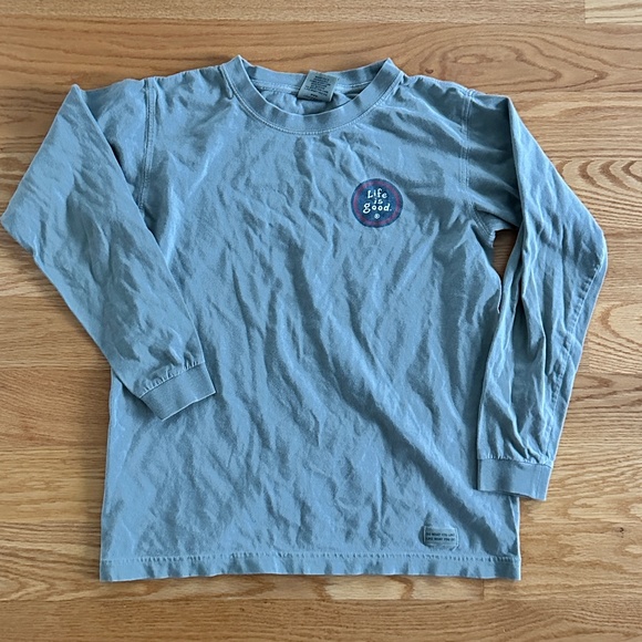 Life Is Good Youth Long-Sleeve Football Tee (L) - Picture 10 of 13